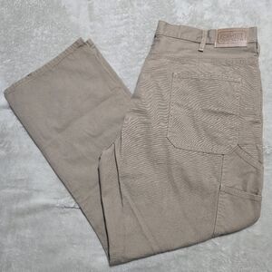 NWOT C.E. Schmidt Workwear Utility Brown Canvas Carpenter Pants Mens Sz 42x32